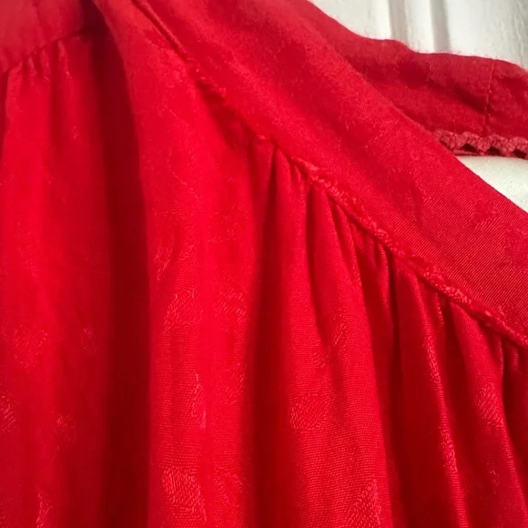 Anthropologie Maeve Wendy Red Tiered Maxi Dress Size 1X - Picture 16 of 16